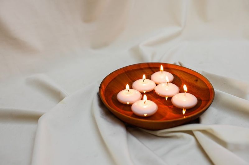 Floating Rose Candle Bowl